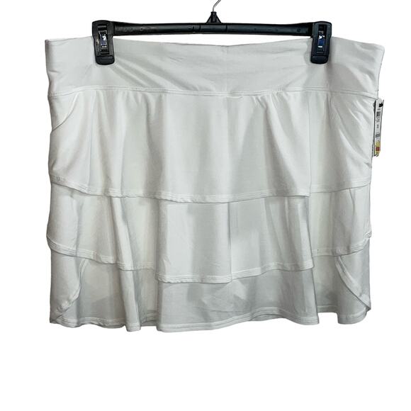 ID Ideology Plus Size -Print Active Skort white 3x - Picture 1 of 8